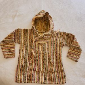 Mexican hooded Baja sweater